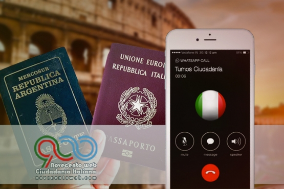 Turnos para Ciudadanía Italiana, nueva modalidad vía Whatsapp