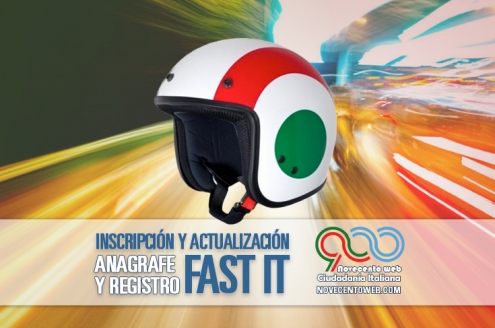 Actualización de anagrafe mediante inscripción al registro Fast IT