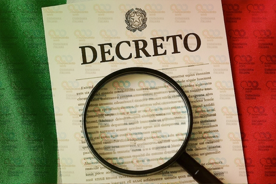 Una imagen que representa el decreto Tajani que modifica la ley de ciudadanía italiana del 28/03/2025  